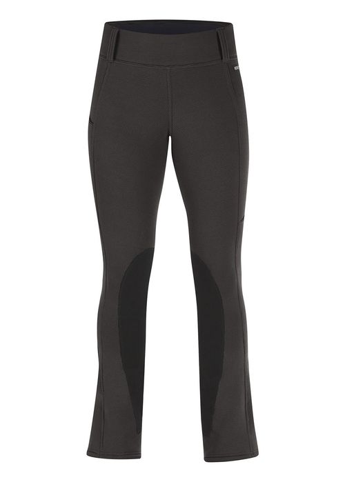 SALE RACK: Kerrits Women's Sit Tight Wind Pro Knee Patch Bootcut Tights - 1X Tall - Black