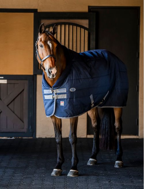 Rhino Original Stable Blanket 250g - Navy/Titanium Grey/Classic Blue