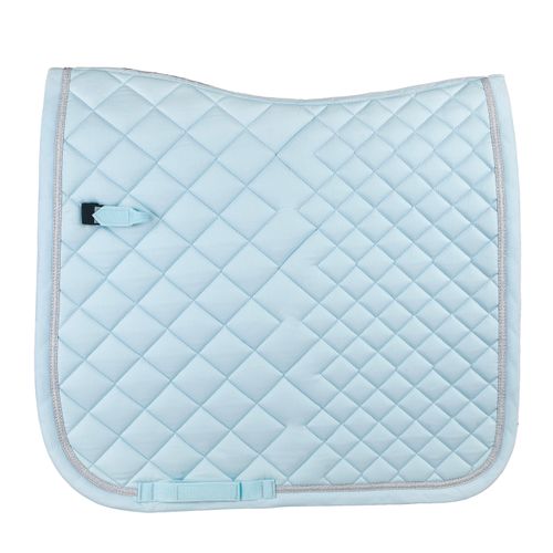 Romfh Glitter Trim Dressage Pad - Oasis Sky/Silver Trim