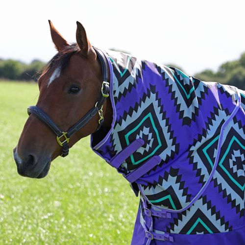 Shires Tempest Original Lite Neck Cover - Purple Aztec
