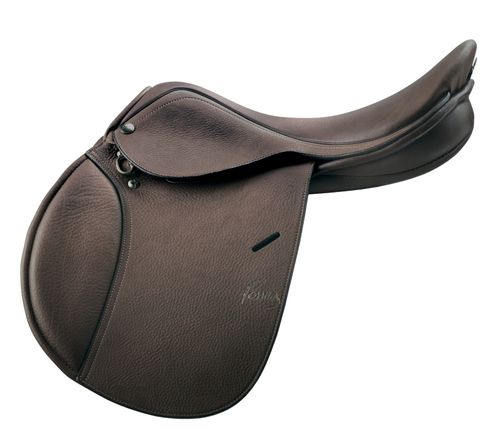 BARN BUSTER: Pessoa Junior Saddle - 16 Regular - Dark Brown