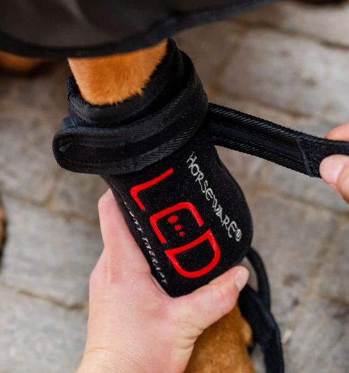 Horseware LED Red Light Therapy Pet Leg Wrap - Black/Black