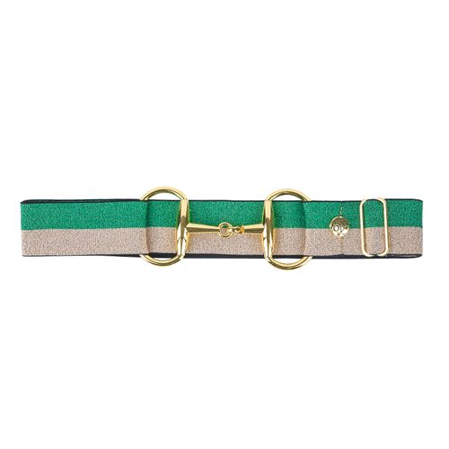 Ovation Women's Bit Buckle Glitter Belt - Hunter Gold Sparkle