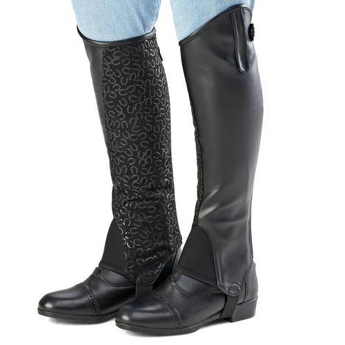 Ovation Women's Sofia Grip Half Chaps - Black
