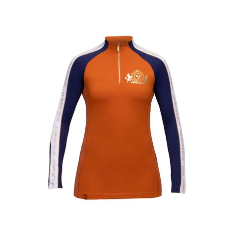 Shires Aubrion Women's Team Long Sleeve Sun Shirt - Rust