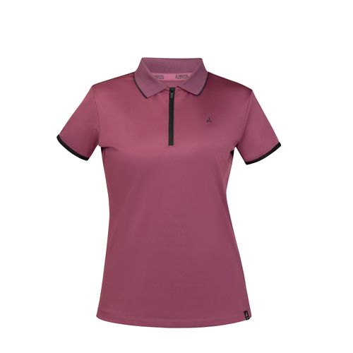 Shires Aubrion Women's React Short Sleeve Tech Polo - Mauve