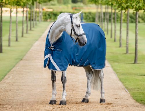 Horseware Ionic Therapy Turnout 100g - Imperial Blue/Silver/Navy