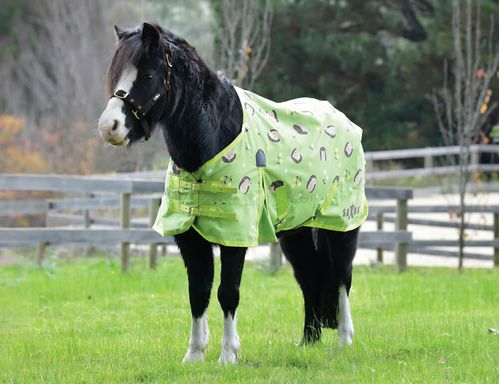 Saxon 600D Pony Standard Neck Lite - Hedgehogs & Flowers Print