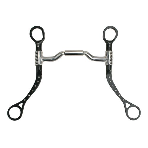Myler 6 3/4" MBB Black Steel Shank Mullen Forward Tilt Ported MB 36