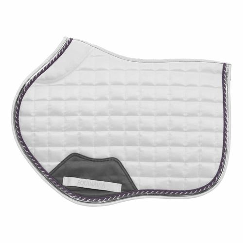 Equinavia Copenhagen Stay Put All Purpose Saddle Pad - White/Orchid Mist