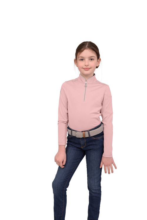 Chestnut Bay Kids' Performance Rider SkyCool Long Sleeve Shirt - Blush(2023)