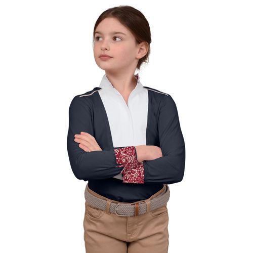 Chestnut Bay Kids' SkyCool Liberty Long Sleeve Show Shirt - Nightsky(2023)