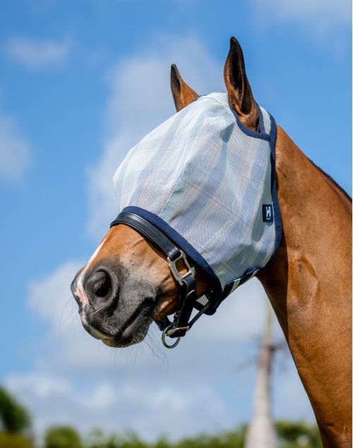 Horseware Newmarket No Ears Fly Mask - Witney Navy