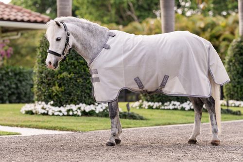 Amigo Pony Bug Rug - Silver/Titanium Grey/Silver