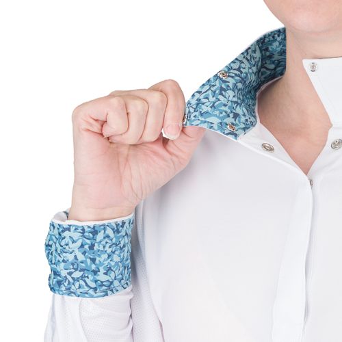 Ovation Women's Jorden Full Snap Show Shirt - White/Peaceful Retreat
