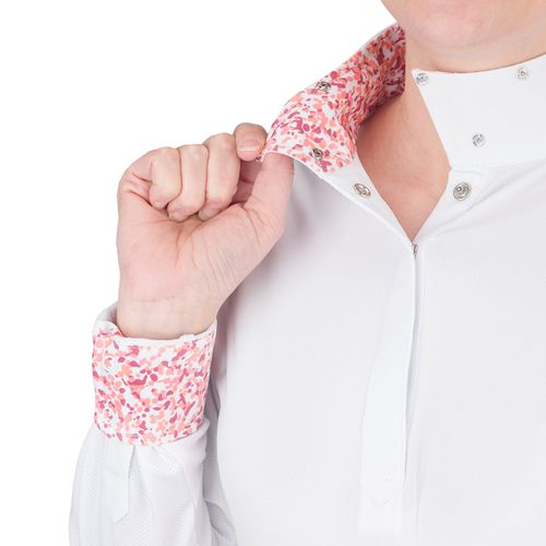 Ovation Women's Jorden Full Snap Show Shirt - White/Sunkissed