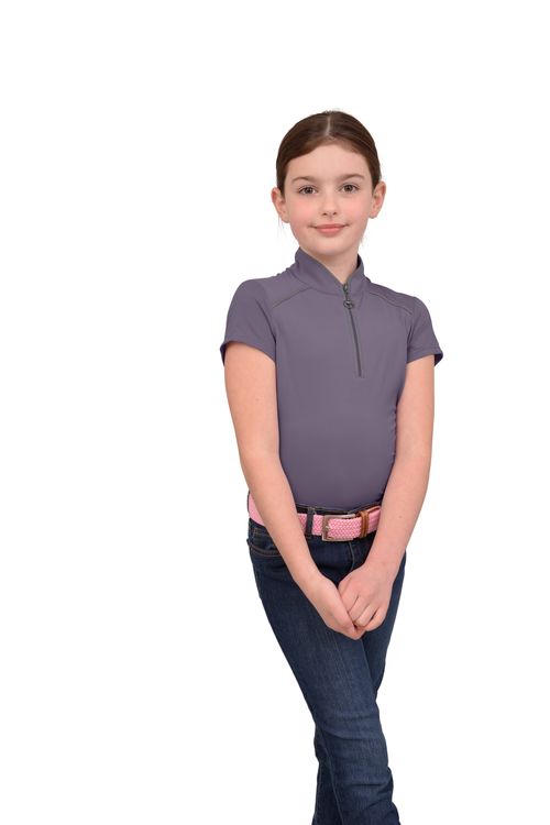 Chestnut Bay Kids' Performance Rider SkyCool Sport Short Sleeve Shirt - Jasper