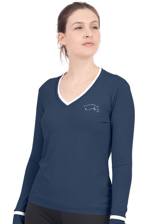 Chestnut Bay Women's S2S V Neck Jersey - Mood Indigo