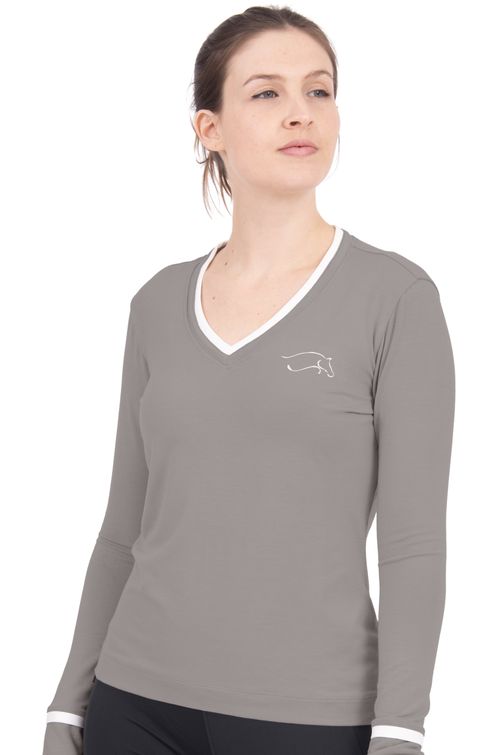 Chestnut Bay Women's S2S V Neck Jersey - Ash