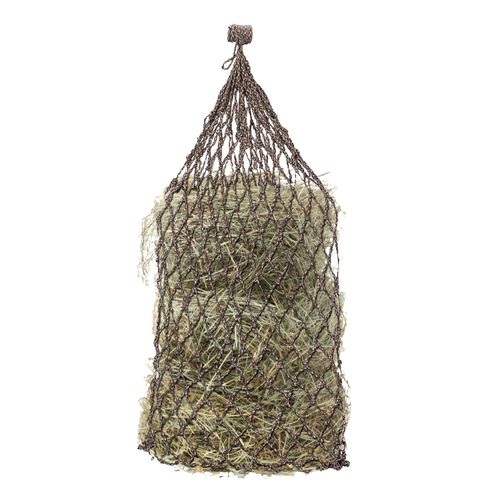 Equi-Essentials Niblet Medium Duty PolyBraid Stall Hay Net - Dark Brown/Beige