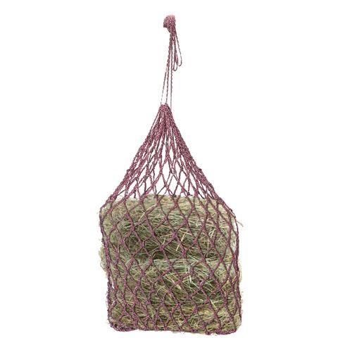 Equi-Essentials Niblet Medium Duty PolyBraid Trailer Hay Net - Maroon/Pink
