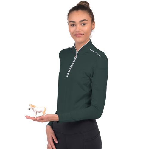 READY TO SHIP: Chestnut Bay Women's Performance Rider SkyCool Long Sleeve Shirt - XX Small - Forest (2023)