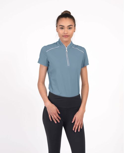 READY TO SHIP: Chestnut Bay Women's Performance Rider SkyCool Sport Short Sleeve Shirt - Small - Skyblue (2023)