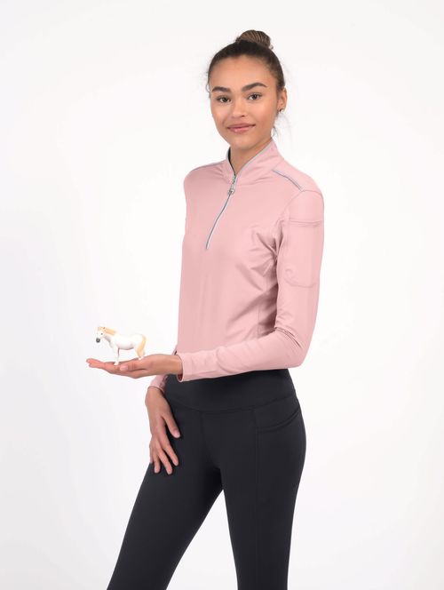 READY TO SHIP: Chestnut Bay Women's Performance Rider SkyCool Long Sleeve Shirt - X Large - Blush (2023)