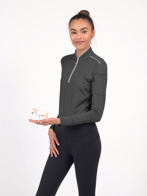 READY TO SHIP: Chestnut Bay Women's Performance Rider SkyCool Long Sleeve Shirt - XX Small - Raven