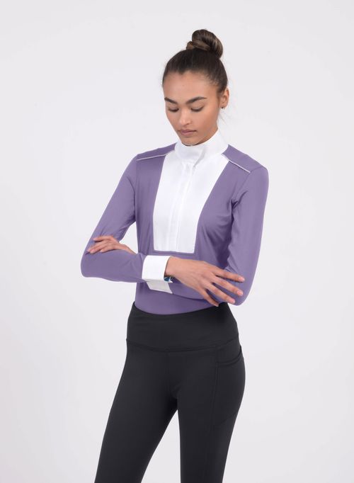 READY TO SHIP: Chestnut Bay Women's SkyCool Liberty Long Sleeve Show Shirt - XX Large - Lavender (2023)