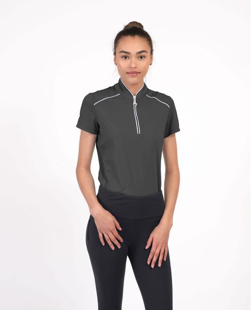 READY TO SHIP: Chestnut Bay Women's Performance Rider SkyCool Sport Short Sleeve Shirt - XX Small - Raven (2023)