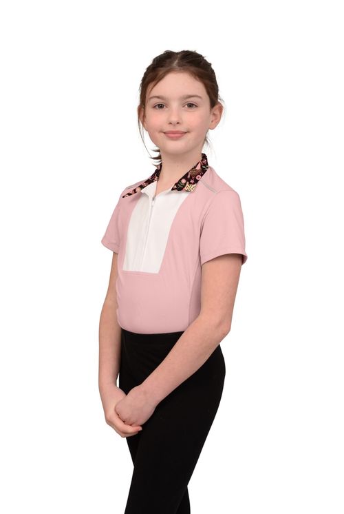 READY TO SHIP: Chestnut Bay Kids' SkyCool Liberty Sport Short Sleeve Show Shirt - Small - Blush(2023)