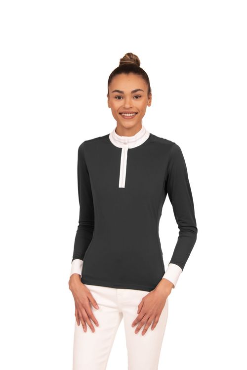 READY TO SHIP: Chestnut Bay Women's SkyCool Long Sleeve Show Shirt - Small - Raven (2023)