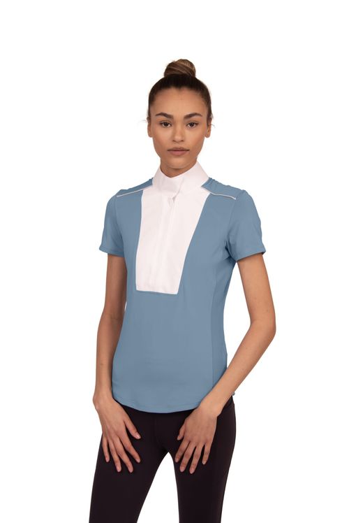 READY TO SHIP: Chestnut Bay Women's SkyCool Liberty Sport Short Sleeve Show Shirt - X Large - Skyblue (2023)