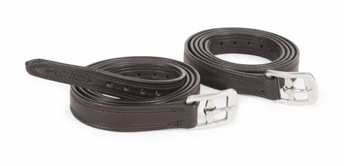 SALE RACK: Shires Easy Care Non Stretch Stirrup Leathers - 48in - Havana