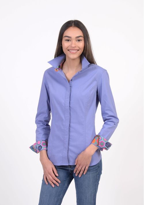 READY TO SHIP: Chestnut Bay Women's Annie-O Western Show Shirt - Small - Hydrangea