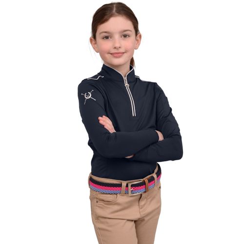 READY TO SHIP: Chestnut Bay Kids' Performance Rider SkyCool Long Sleeve Shirt - Large - Nightsky(2023)