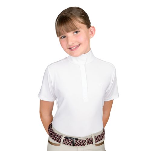 SALE RACK: Ovation Kids' Ellie Quarter Snap Short Sleeve Show Shirt - 14 - White Natural World