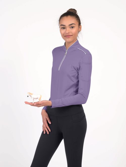 READY TO SHIP: Chestnut Bay Women's Performance Rider SkyCool Long Sleeve Shirt - X Large - Lavender (2023)