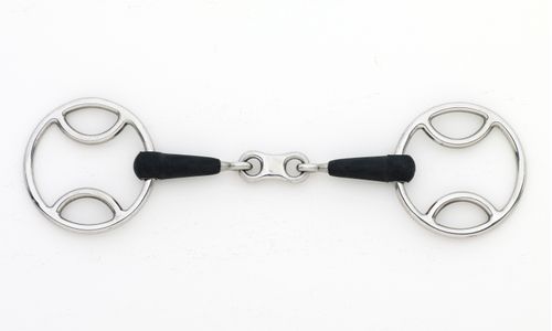 OVERSTOCK: Centaur French Link Loop Ring Gag - 5.5in - Stainless Steel