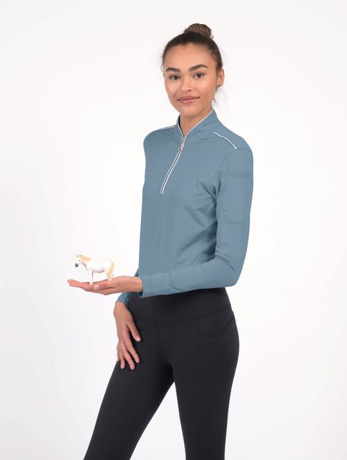 READY TO SHIP: Chestnut Bay Women's Performance Rider SkyCool Long Sleeve Shirt - X Small - Skyblue (2023)