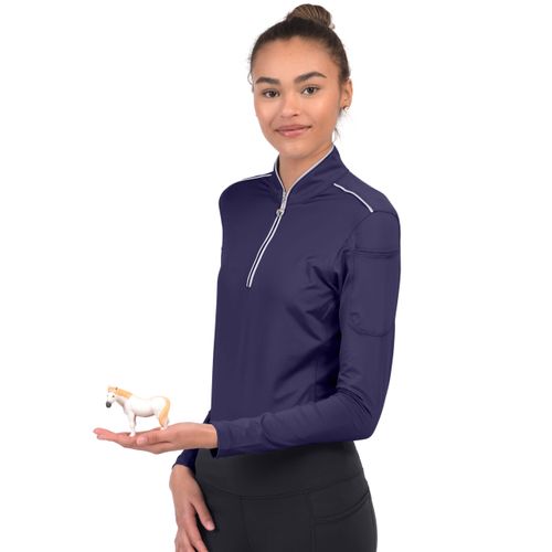 READY TO SHIP: Chestnut Bay Women's Performance Rider SkyCool Long Sleeve Shirt - XX Large - Aubergine (2023)