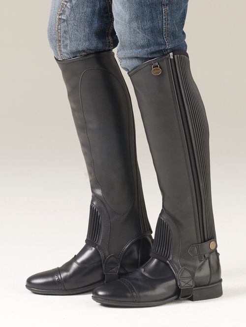 SALE RACK: Ovation EquiStretch II Half Chaps - Small - Black