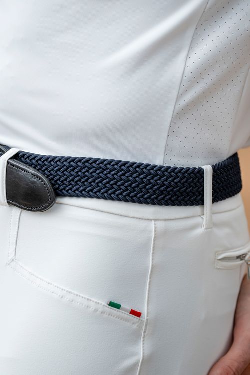 Alessandro Albanese Lucca Woven Belt - Navy