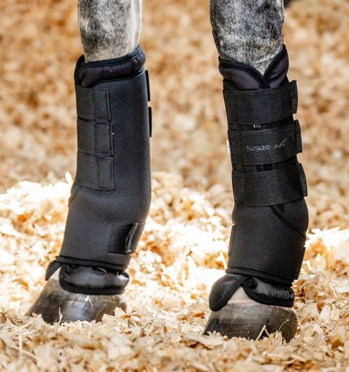 Horseware Pro Bamboo Stable Boots - Black/Black