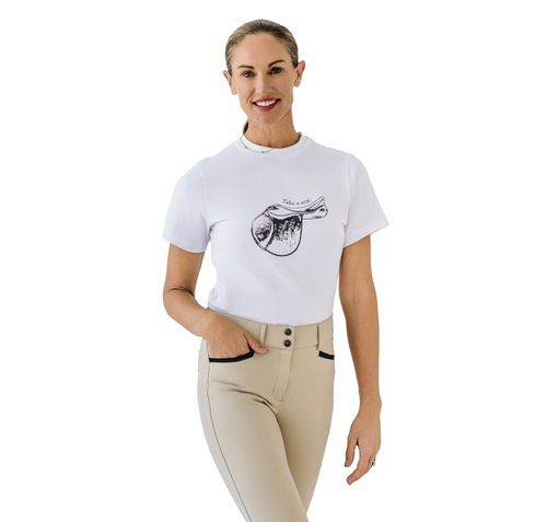 Ovation Women's Take A Seat Graphic Tee - White