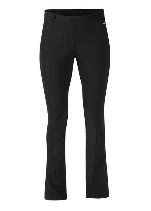 OVERSTOCK: Kerrits Women's Microcord Extended Knee Patch Bootcut Tights - Medium Regular - Black