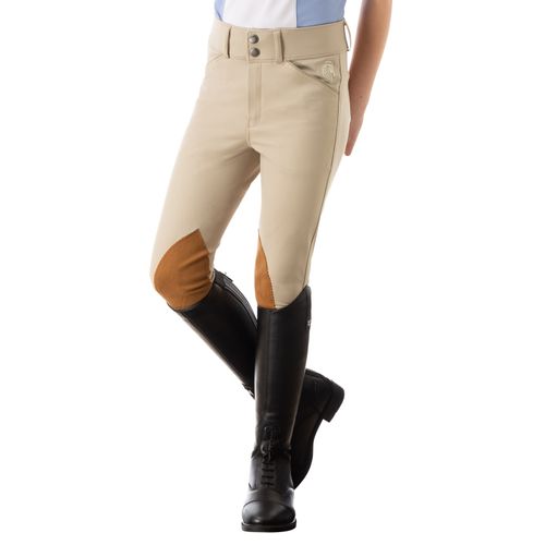 BARN BUSTER: Equinavia Kids' Tuva Show Knee Patch Breeches - 16 - Tan