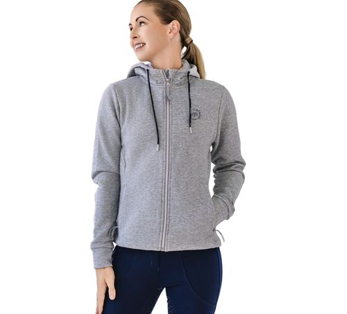 Catago Women's Natalie Zip Hoodie - Grey Melange Sparkle