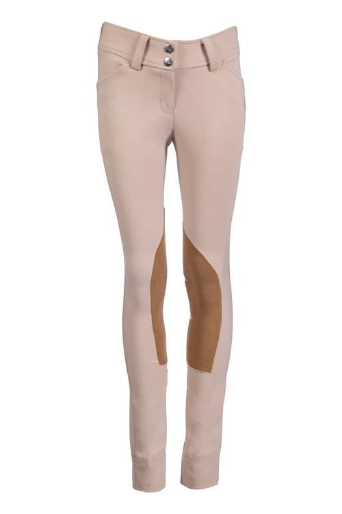 HKM Kids' Hunter II Alos Knee Patch Jodpurs - Dark Nature